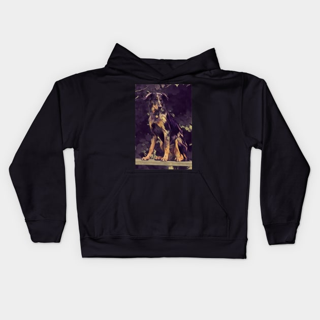 Beauceron Kids Hoodie by TheisDeschain